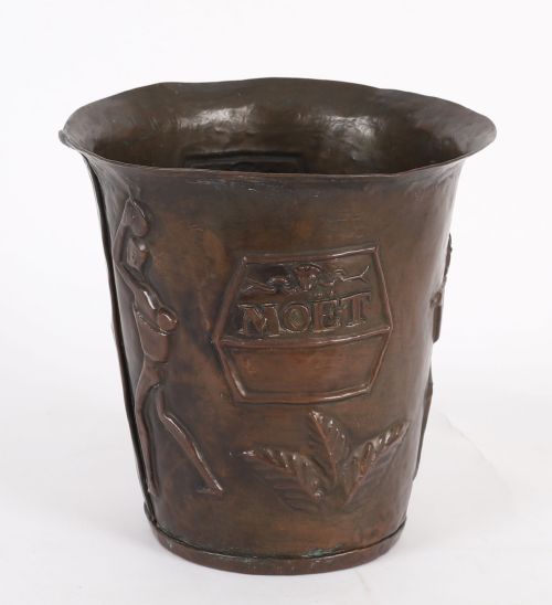ANTIQUE FRENCH COPPER WINECHAMPAGNE COOLER EARLY 20TH CENTURY - ADDITIONAL PHOTO 7