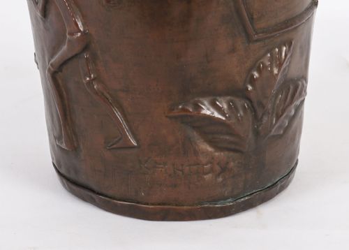 ANTIQUE FRENCH COPPER WINECHAMPAGNE COOLER EARLY 20TH CENTURY - ADDITIONAL PHOTO 8