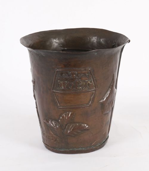 ANTIQUE FRENCH COPPER WINECHAMPAGNE COOLER EARLY 20TH CENTURY - ADDITIONAL PHOTO 11