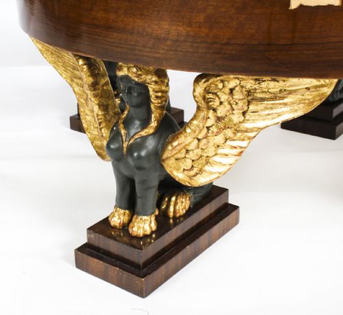 ANTIQUE MALACHITE AND WALNUT PATINATED BRONZE COFFEE TABLE 20TH C - ADDITIONAL PHOTO 6