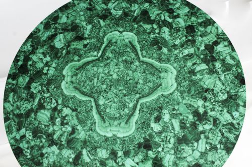 ANTIQUE MALACHITE AND WALNUT PATINATED BRONZE COFFEE TABLE 20TH C - ADDITIONAL PHOTO 10