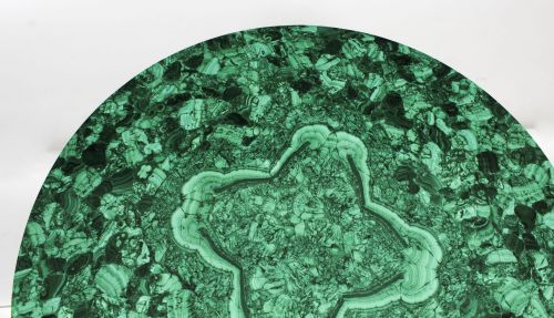 ANTIQUE MALACHITE AND WALNUT PATINATED BRONZE COFFEE TABLE 20TH C - ADDITIONAL PHOTO 14