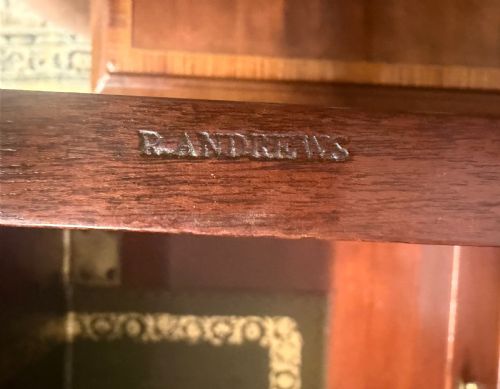 ANTIQUE EARLY GEORGE II INLAID MAHOGANY SECRETAIRE CHEST C1760 - ADDITIONAL PHOTO 13