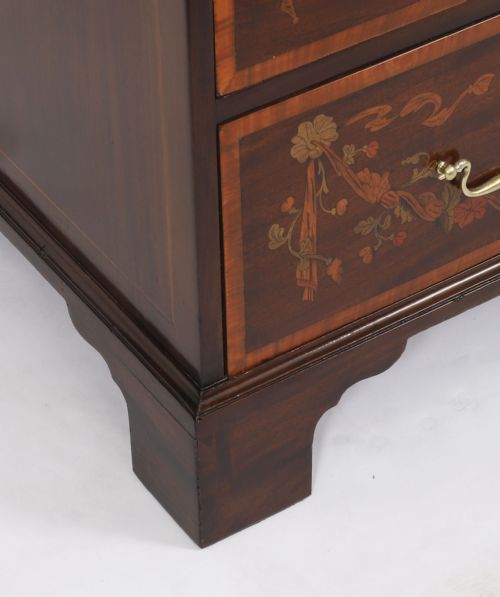 ANTIQUE EARLY GEORGE II INLAID MAHOGANY SECRETAIRE CHEST C1760 - ADDITIONAL PHOTO 16
