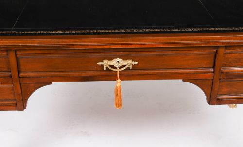 ANTIQUE EMPIRE ORMOLU MOUNTED BUREAU PLAT DESK WRITING TABLE 19TH C - ADDITIONAL PHOTO 4
