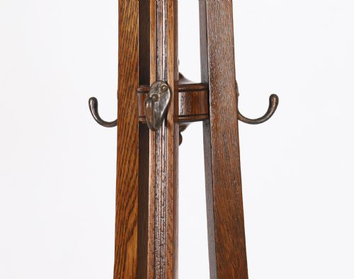 ANTIQUE VICTORIAN OAK HALL UMBRELLA COAT STAND 19TH CENTURY - ADDITIONAL PHOTO 4