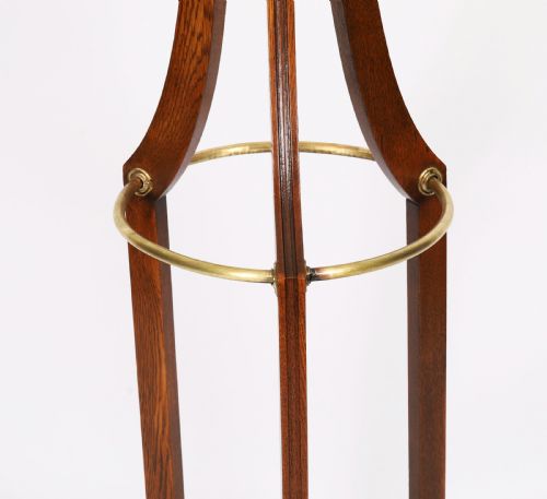 ANTIQUE VICTORIAN OAK HALL UMBRELLA COAT STAND 19TH CENTURY - ADDITIONAL PHOTO 7