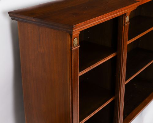 ANTIQUE VICTORIAN ORMOLU MOUNTED WALNUT OPEN BOOKCASE 19TH CENTURY - ADDITIONAL PHOTO 11