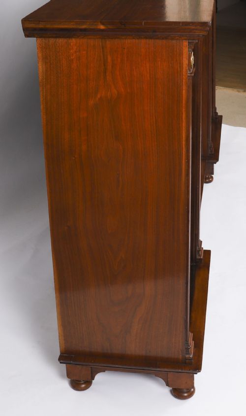 ANTIQUE VICTORIAN ORMOLU MOUNTED WALNUT OPEN BOOKCASE 19TH CENTURY - ADDITIONAL PHOTO 12