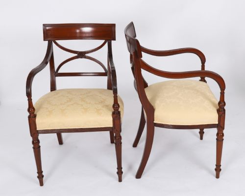 ANTIQUE SET 8 REGENCY PERIOD DINING CHAIRS CIRCA 1820 19TH C - ADDITIONAL PHOTO 1