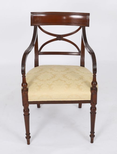 ANTIQUE SET 8 REGENCY PERIOD DINING CHAIRS CIRCA 1820 19TH C - ADDITIONAL PHOTO 4