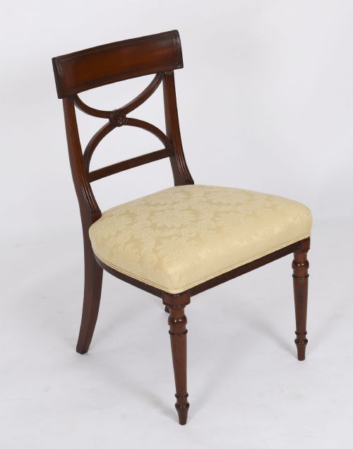 ANTIQUE SET 8 REGENCY PERIOD DINING CHAIRS CIRCA 1820 19TH C - ADDITIONAL PHOTO 12