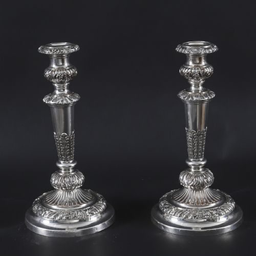 ANTIQUE PAIR LARGE GEORGE III THREE LIGHT CANDELABRA BY MATTHEW BOULTON 18TH C - ADDITIONAL PHOTO 2