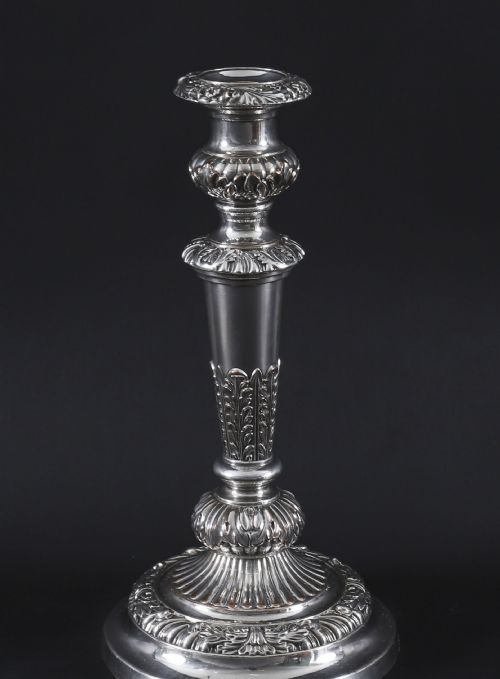 ANTIQUE PAIR LARGE GEORGE III THREE LIGHT CANDELABRA BY MATTHEW BOULTON 18TH C - ADDITIONAL PHOTO 13