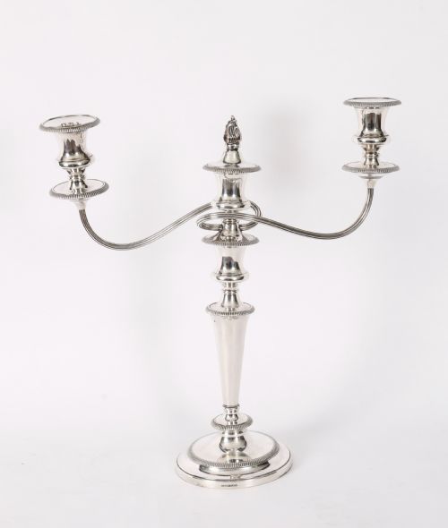 ANTIQUE PAIR VICTORIAN 3LIGHT CANDELABRA GARRARD CO C1880 - ADDITIONAL PHOTO 7