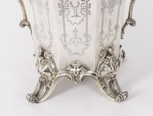 ANTIQUE WINE COOLER CHAMPAGNE ICE BUCKET ELKINGTON MASON CO DATED 1849 - ADDITIONAL PHOTO 6