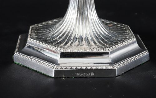 ANTIQUE PAIR SILVER PLATED 4 LIGHT CANDELABRA HAWKSWORTH EYRE 19THC - ADDITIONAL PHOTO 14