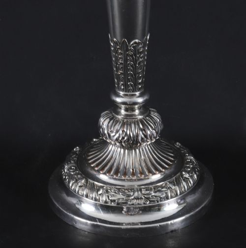 ANTIQUE LARGE OLD SHEFFIELD GEORGE III CANDELABRA 4 PIECE SUITE 18TH CENTURY - ADDITIONAL PHOTO 10