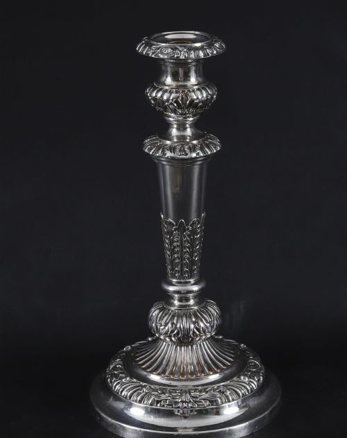 ANTIQUE LARGE OLD SHEFFIELD GEORGE III CANDELABRA 4 PIECE SUITE 18TH CENTURY - ADDITIONAL PHOTO 11