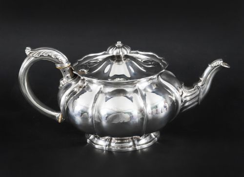 Antique Rare Georgian Sterling Silver Teapot by Paul Storr 1830 19th Century