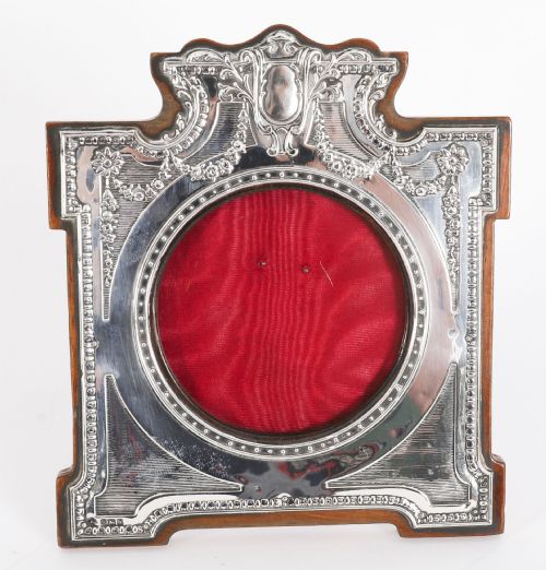 ANTIQUE PAIR STERLING SILVER PHOTO FRAMES MAPPIN BROS 1907 25X18CM - ADDITIONAL PHOTO 3