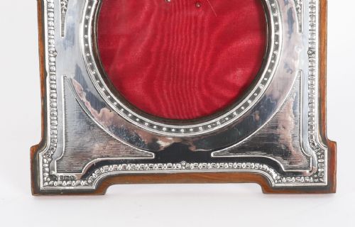 ANTIQUE PAIR STERLING SILVER PHOTO FRAMES MAPPIN BROS 1907 25X18CM - ADDITIONAL PHOTO 4