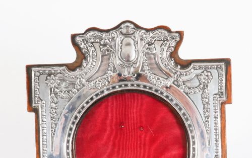 ANTIQUE PAIR STERLING SILVER PHOTO FRAMES MAPPIN BROS 1907 25X18CM - ADDITIONAL PHOTO 5