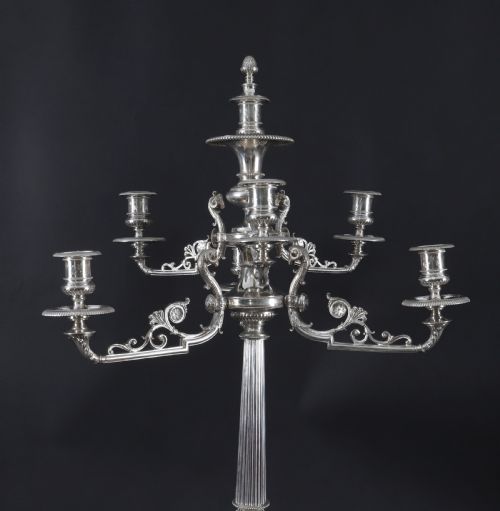 ANTIQUE 3FT 90CM VICTORIAN CENTREPIECE CANDELABRA ELKINGTON C1860 19TH C - ADDITIONAL PHOTO 2