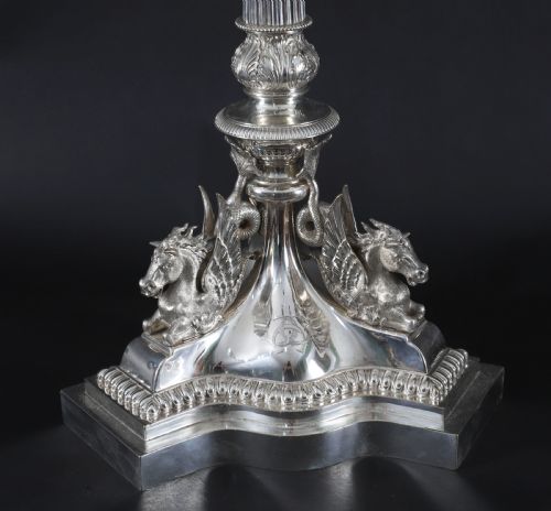 ANTIQUE 3FT 90CM VICTORIAN CENTREPIECE CANDELABRA ELKINGTON C1860 19TH C - ADDITIONAL PHOTO 11
