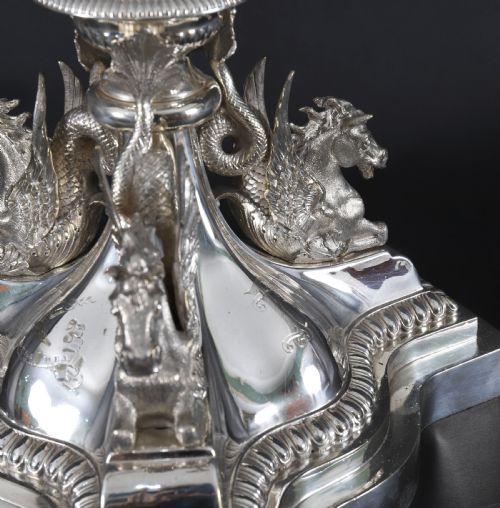 ANTIQUE 3FT 90CM VICTORIAN CENTREPIECE CANDELABRA ELKINGTON C1860 19TH C - ADDITIONAL PHOTO 13