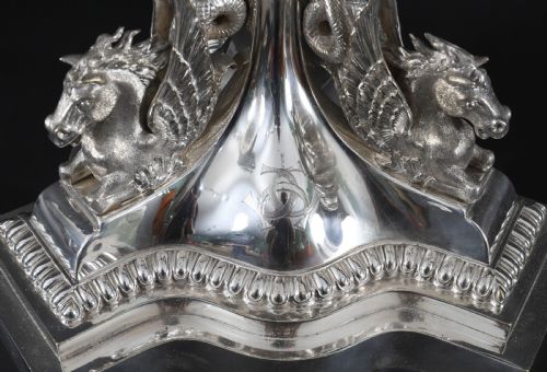 ANTIQUE 3FT 90CM VICTORIAN CENTREPIECE CANDELABRA ELKINGTON C1860 19TH C - ADDITIONAL PHOTO 15