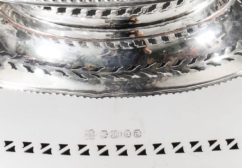 ANTIQUE VICTORIAN SILVER PLATED NEO CLASSICAL FRUIT BASKET C1860 - ADDITIONAL PHOTO 12