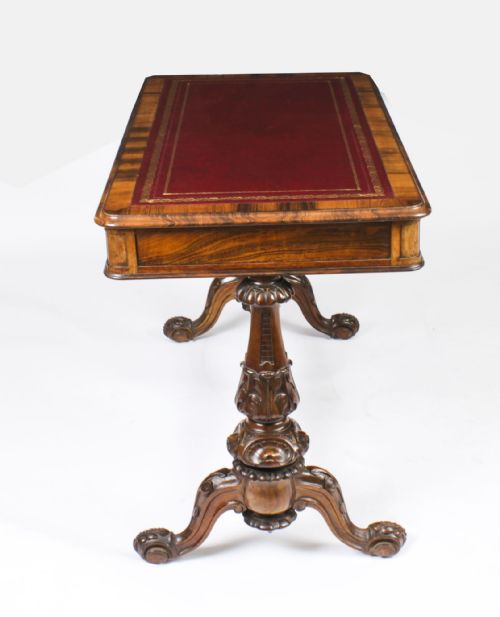 ANTIQUE VICTORIAN WRITING TABLE BY EDWARDS ROBERTS 19TH C - ADDITIONAL PHOTO 12