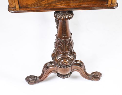 ANTIQUE VICTORIAN WRITING TABLE BY EDWARDS ROBERTS 19TH C - ADDITIONAL PHOTO 13