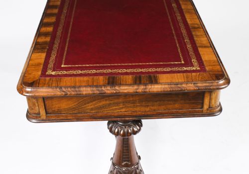 ANTIQUE VICTORIAN WRITING TABLE BY EDWARDS ROBERTS 19TH C - ADDITIONAL PHOTO 14