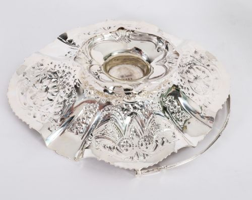 ANTIQUE VICTORIAN SILVER PLATED FRUIT BASKET GEORGE W SCOTT SONS LTD 19TH C - ADDITIONAL PHOTO 16