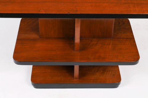 ANTIQUE ART DECO TIERED WALNUT COFFEE TABLE CIRCA 1920 - ADDITIONAL PHOTO 3