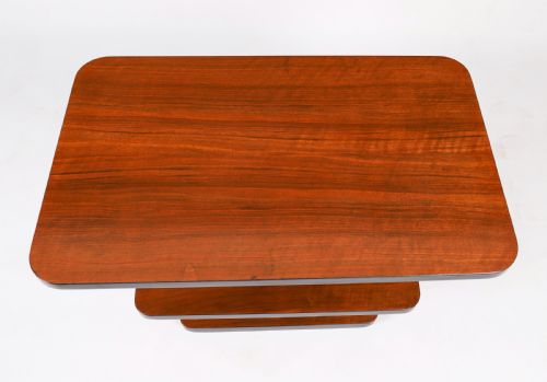 ANTIQUE ART DECO TIERED WALNUT COFFEE TABLE CIRCA 1920 - ADDITIONAL PHOTO 7