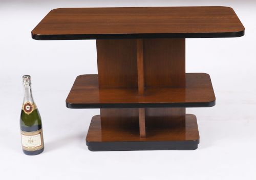 ANTIQUE ART DECO TIERED WALNUT COFFEE TABLE CIRCA 1920 - ADDITIONAL PHOTO 10