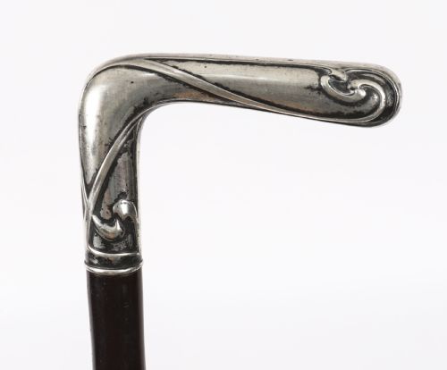 ANTIQUE FRENCH SILVER WALKING CANE STICK19TH CENTURY 90CM 36INCH - ADDITIONAL PHOTO 4