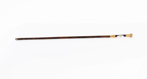ANTIQUE FRENCH GOLD PLATED SEVRES PORCELAIN WALKING SWORD STICK 19THC 85CM34 - ADDITIONAL PHOTO 7