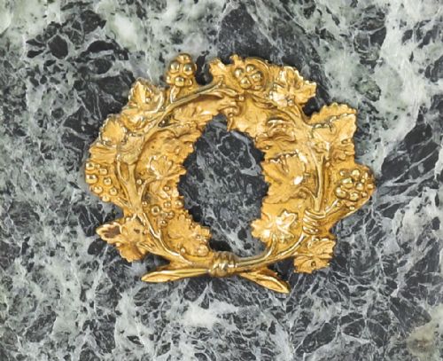ANTIQUE PAIR FRENCH GRAND TOUR GILT BRONZE MATBLE URNS 19TH C - ADDITIONAL PHOTO 12