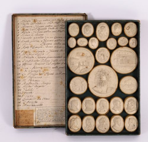 Antique Set Plaster Grand Tour Intaglios Pietro Bracci 18th Century