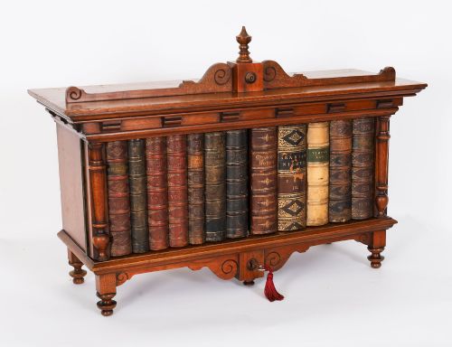 Antique Victorian Solid Walnut Table Top Collectors Cabinet C1840 19th C