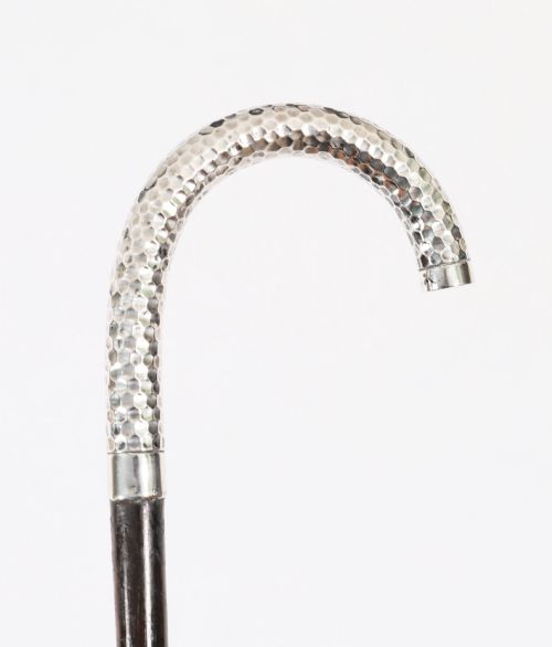 Antique French Silver Walking Cane Stick Circa 1900 93cm / 36.5 Inches