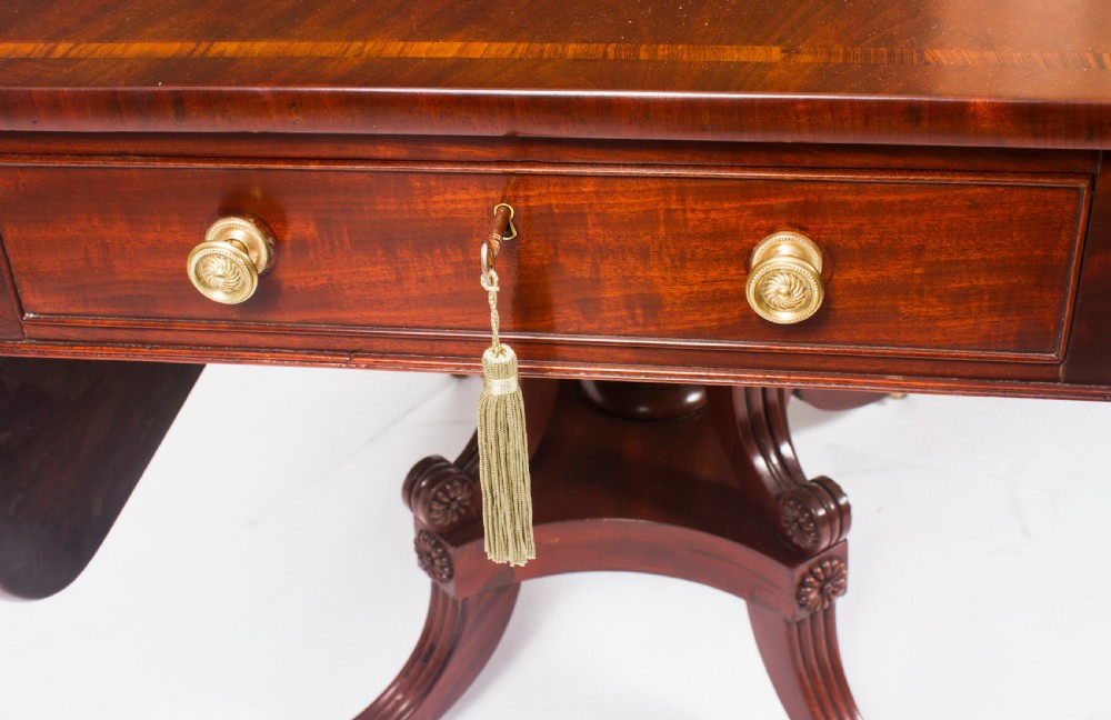 Antique Regency George III Pembroke Table Gillows c.1820
 View II
