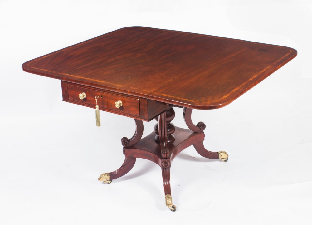 Antique Regency George III Pembroke Table Gillows c.1820
 View III