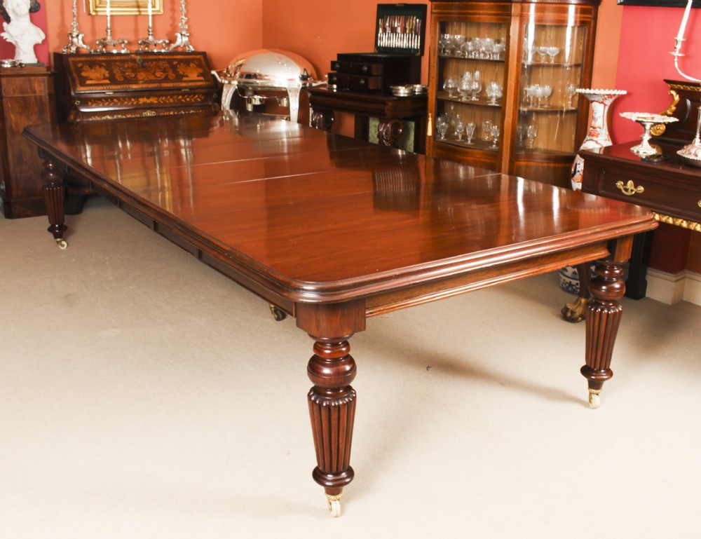 Antique 11ft Victorian Mahogany Dining Conference Table c.1850 19th C
