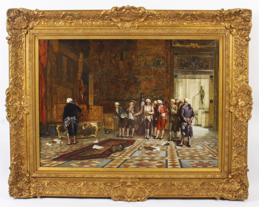 Antique Painting by Adolphe Alexandre Lesrel 
