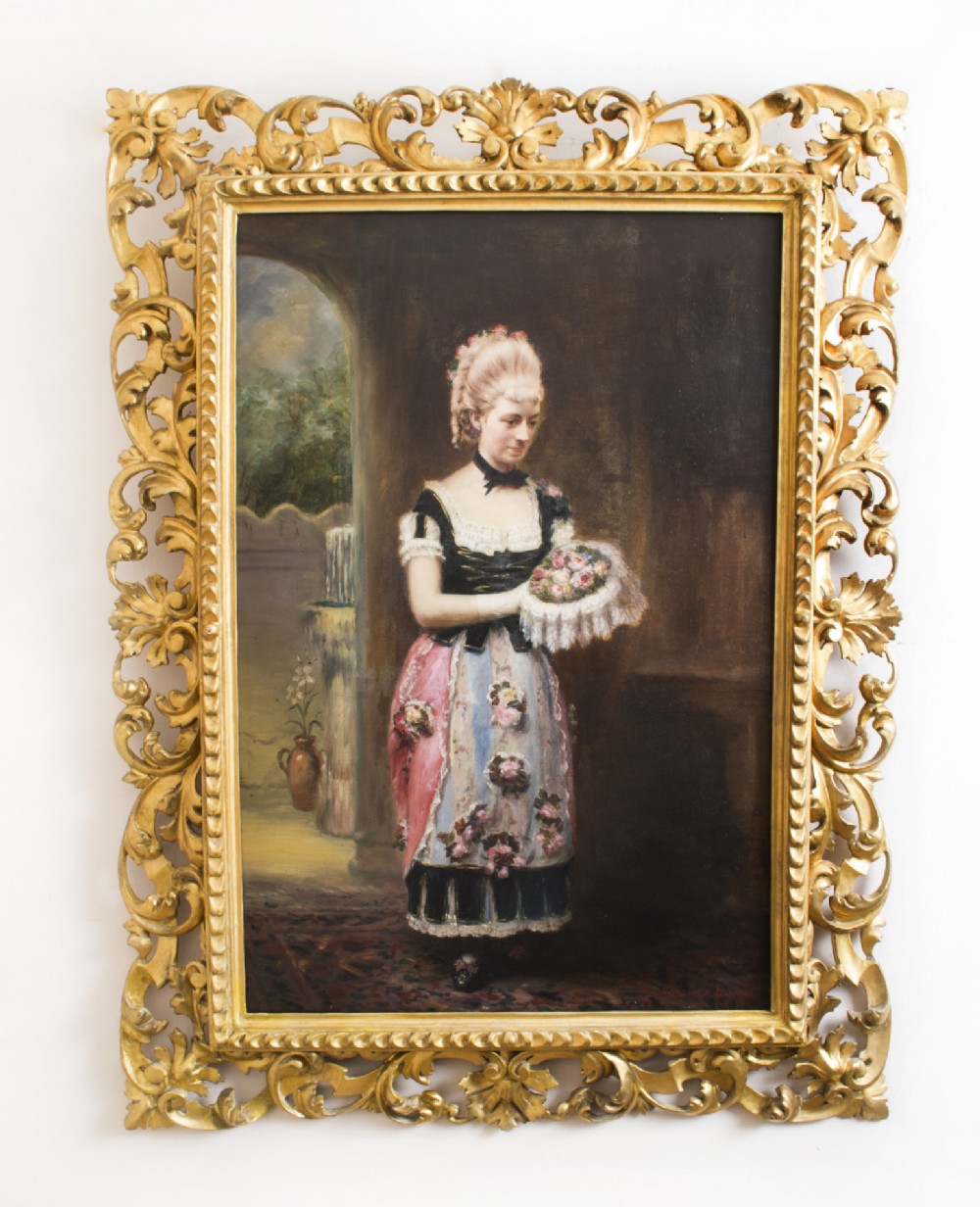 Antique Oil Painting John Horsburgh 1881
